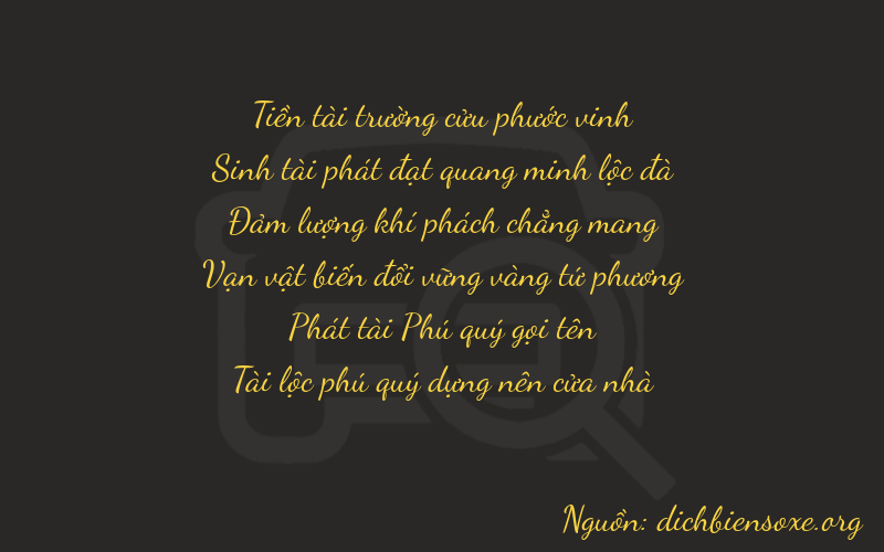 Thơ dịch biển số xe 93682