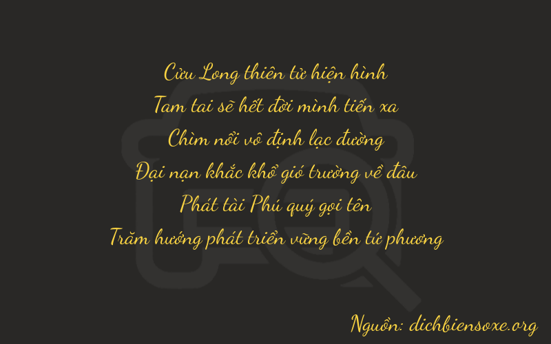Thơ dịch biển số xe 93684