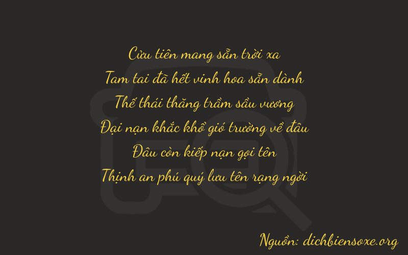 Thơ dịch biển số xe 93707
