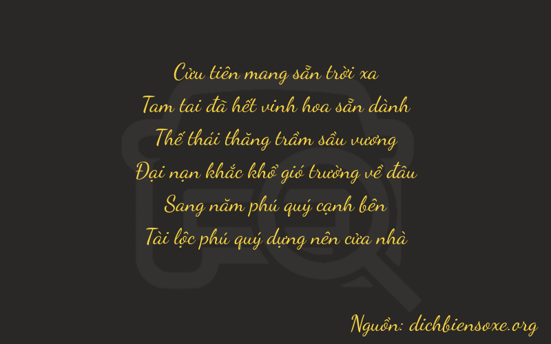 Thơ dịch biển số xe 93752