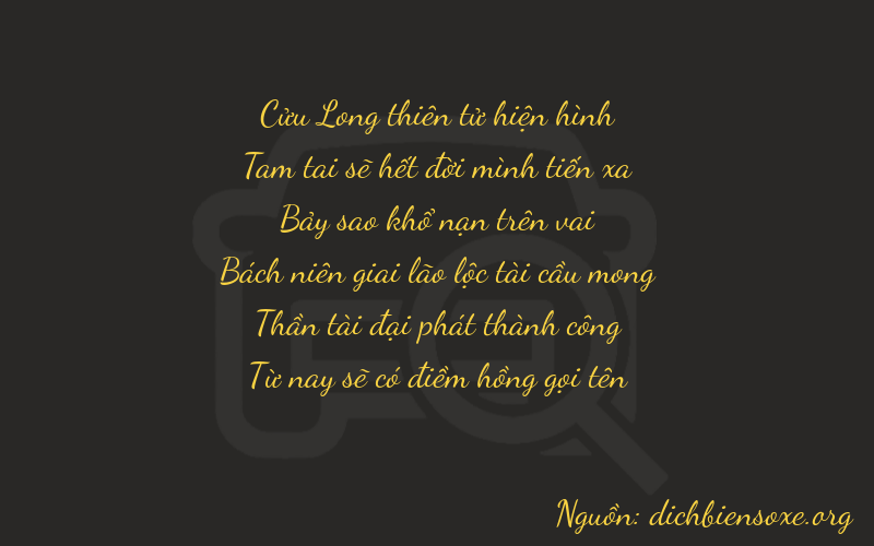 Thơ dịch biển số xe 93765