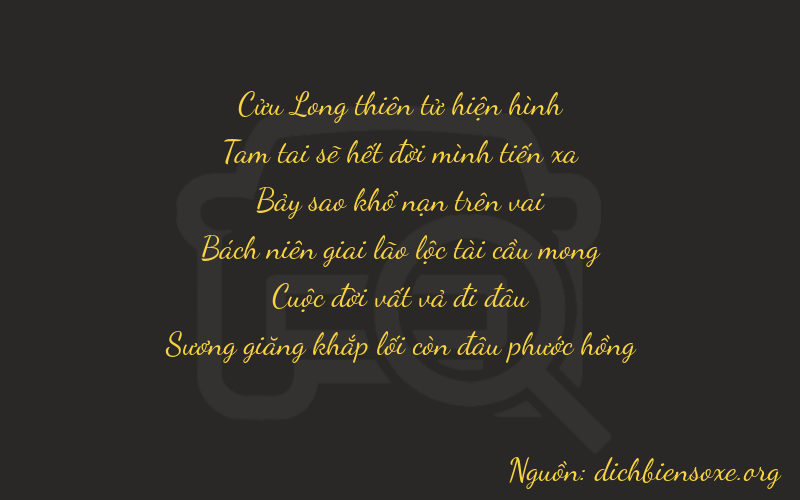 Thơ dịch biển số xe 93774