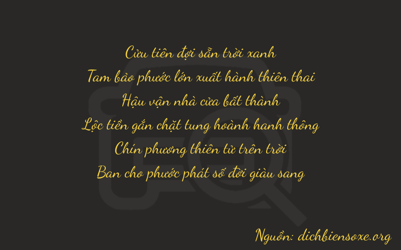 Thơ dịch biển số xe 93798