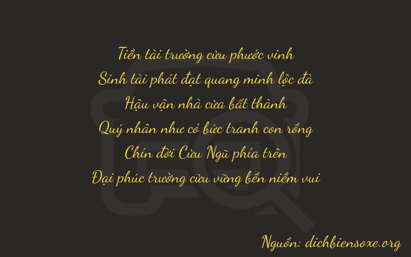 Thơ dịch biển số xe 93799