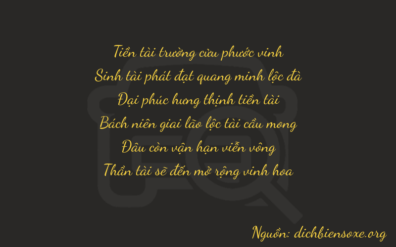 Thơ dịch biển số xe 93808