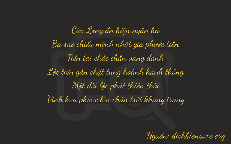 Thơ dịch biển số xe 93812
