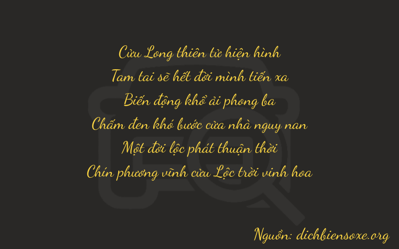 Thơ dịch biển số xe 93819
