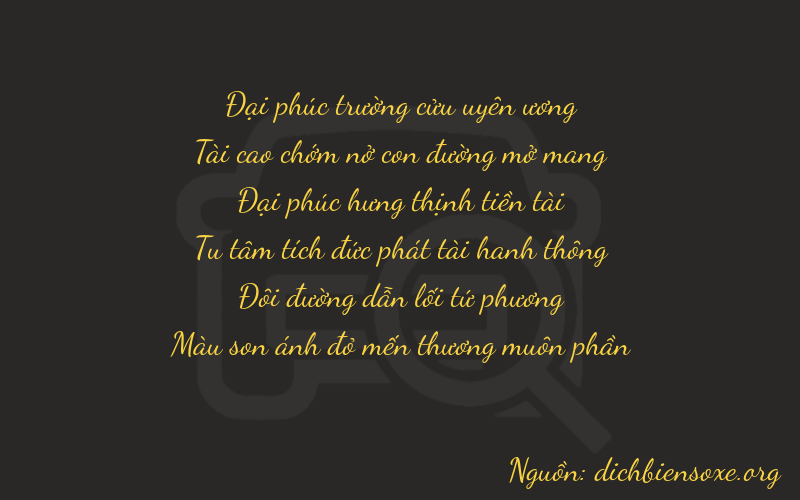 Thơ dịch biển số xe 93827