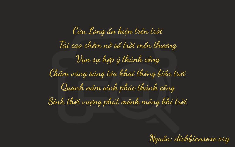 Thơ dịch biển số xe 93850