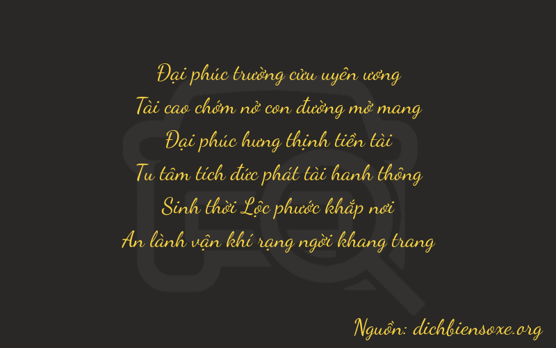 Thơ dịch biển số xe 93854