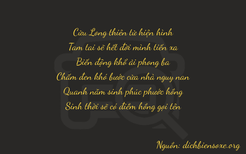 Thơ dịch biển số xe 93855