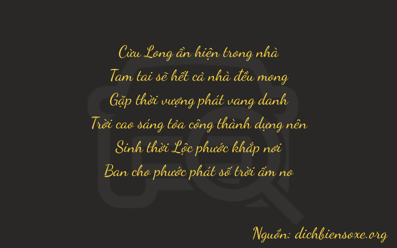 Thơ dịch biển số xe 93858
