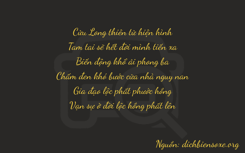 Thơ dịch biển số xe 93864