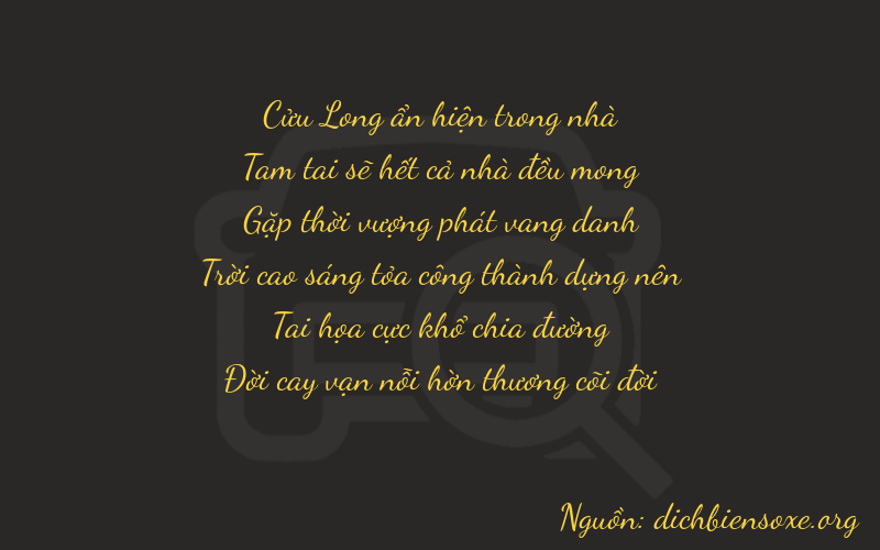 Thơ dịch biển số xe 93867