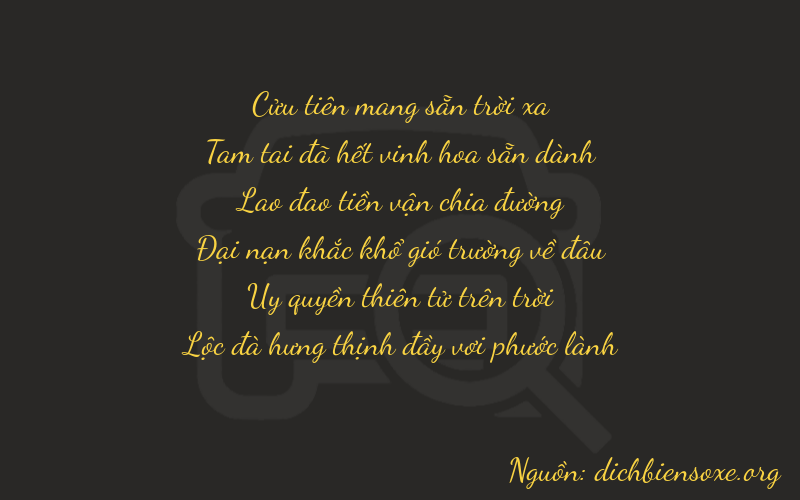 Thơ dịch biển số xe 93896