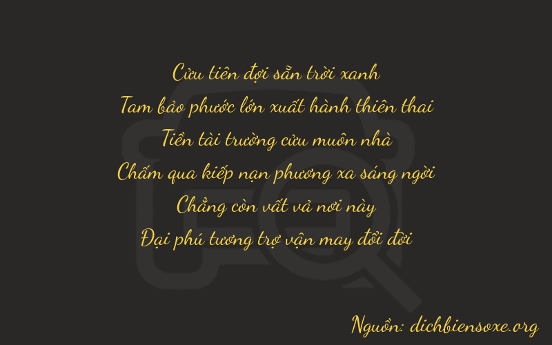 Thơ dịch biển số xe 93906