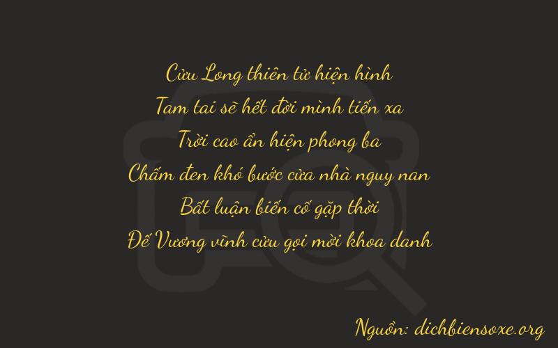 Thơ dịch biển số xe 93909