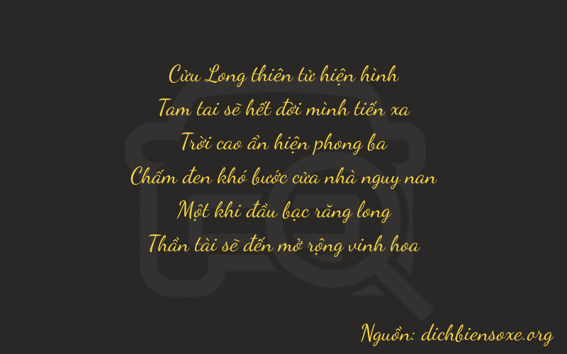Thơ dịch biển số xe 93918
