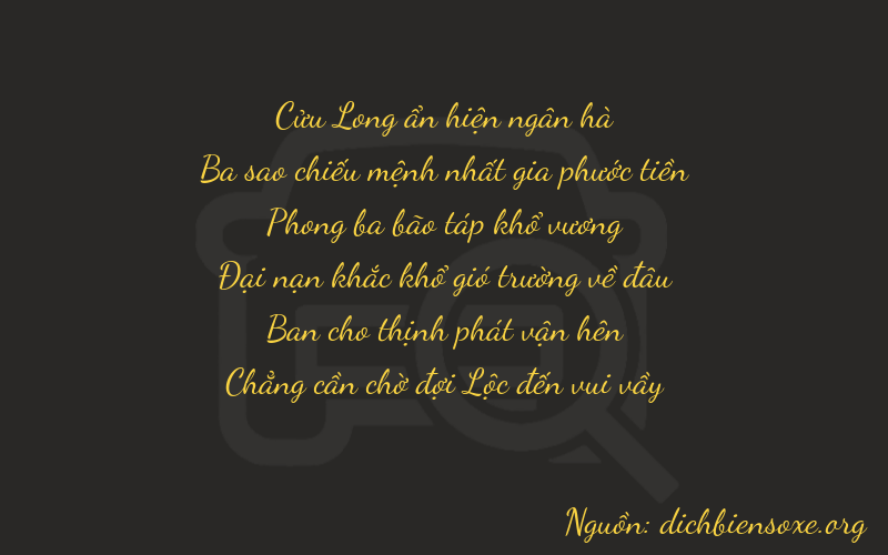 Thơ dịch biển số xe 93920
