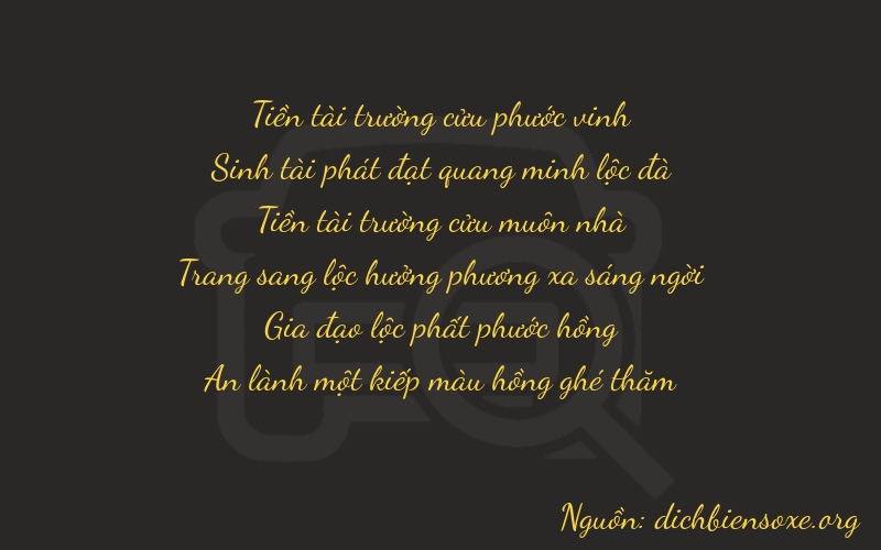 Thơ dịch biển số xe 93961