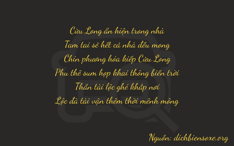 Thơ dịch biển số xe 93966