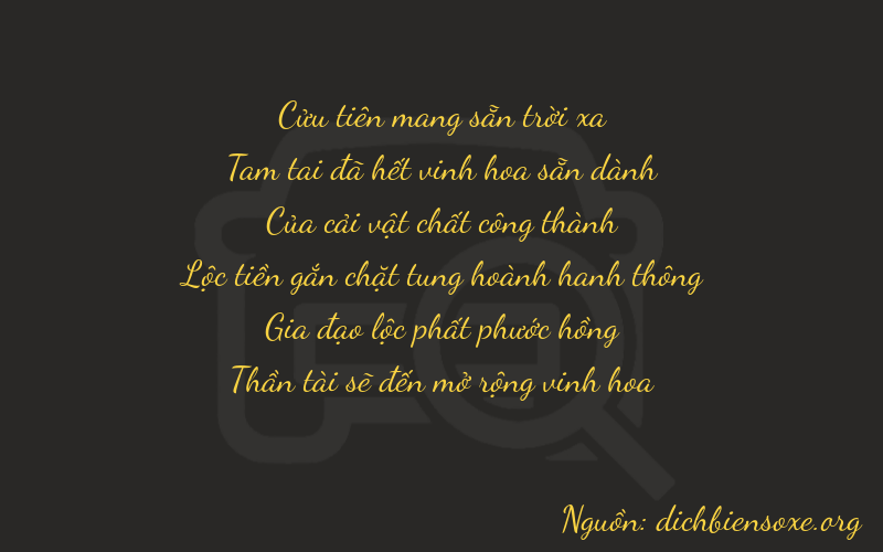 Thơ dịch biển số xe 93968