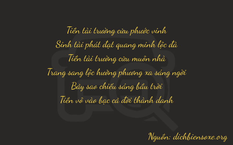 Thơ dịch biển số xe 93970