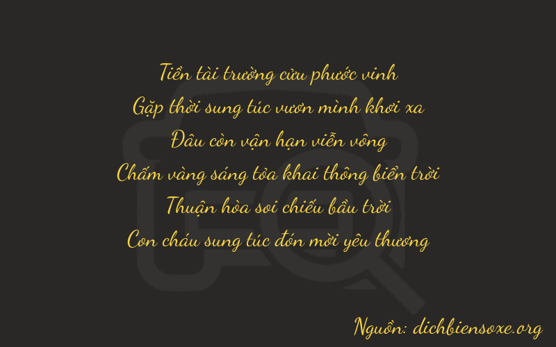 Thơ dịch biển số xe 94070