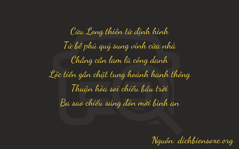 Thơ dịch biển số xe 94073