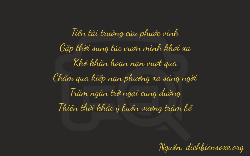 Thơ dịch biển số xe 94079