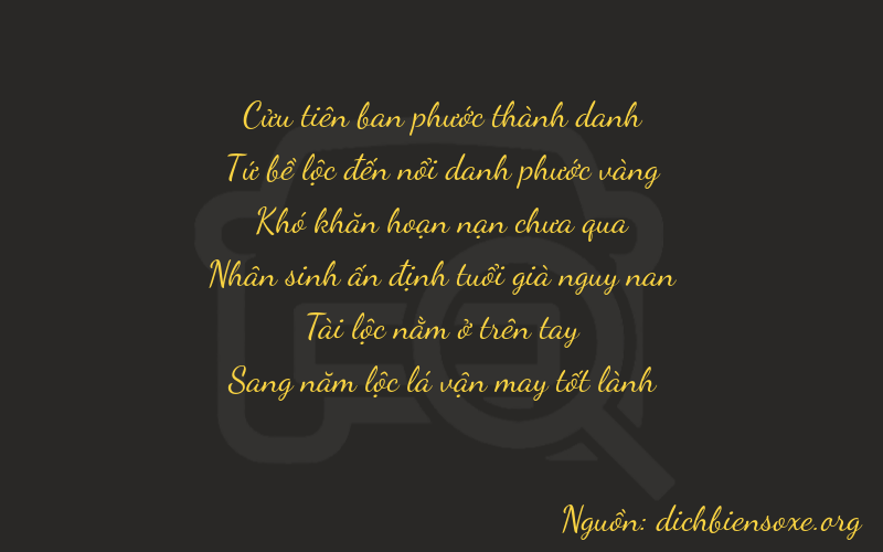 Thơ dịch biển số xe 94085