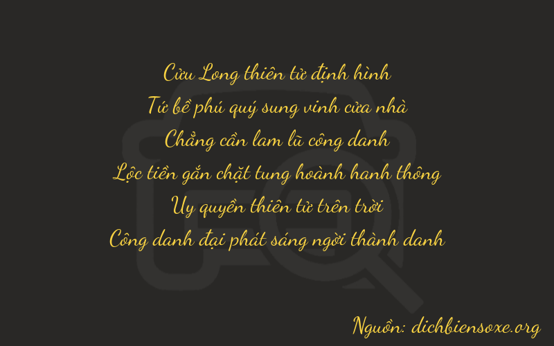 Thơ dịch biển số xe 94091