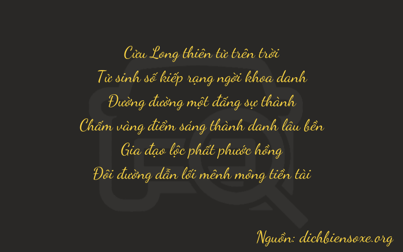 Thơ dịch biển số xe 94162