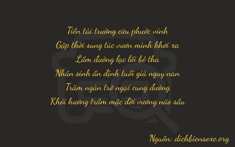 Thơ dịch biển số xe 94178