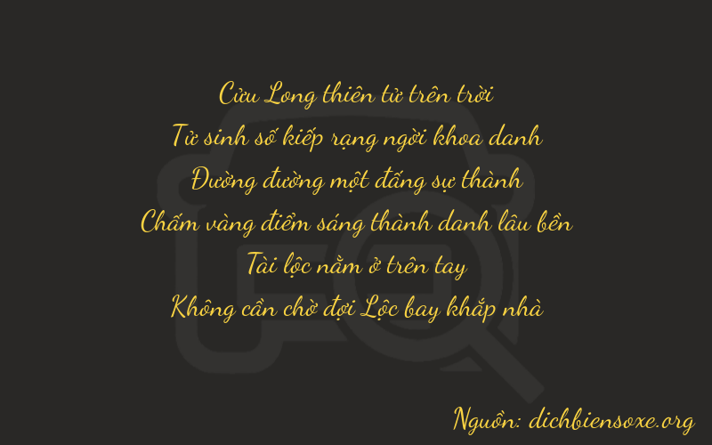 Thơ dịch biển số xe 94180