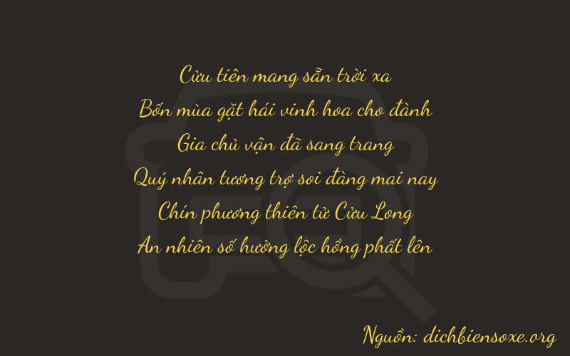 Thơ dịch biển số xe 94194