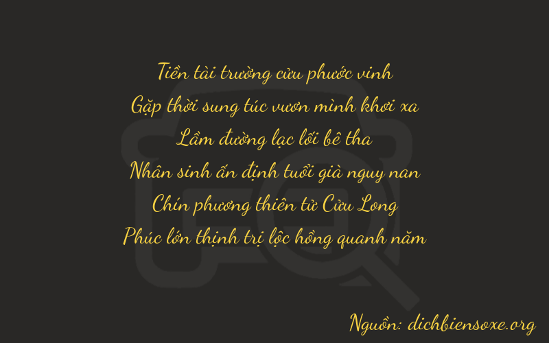 Thơ dịch biển số xe 94196