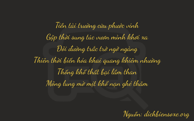 Thơ dịch biển số xe 94214