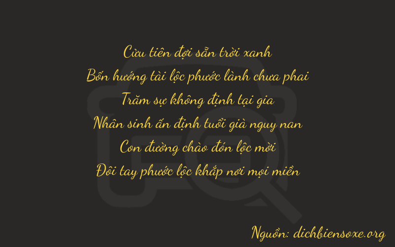 Thơ dịch biển số xe 94222