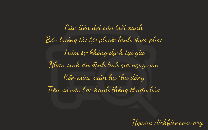 Thơ dịch biển số xe 94240