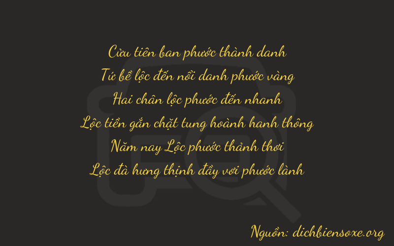 Thơ dịch biển số xe 94256