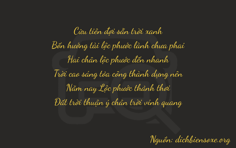 Thơ dịch biển số xe 94258