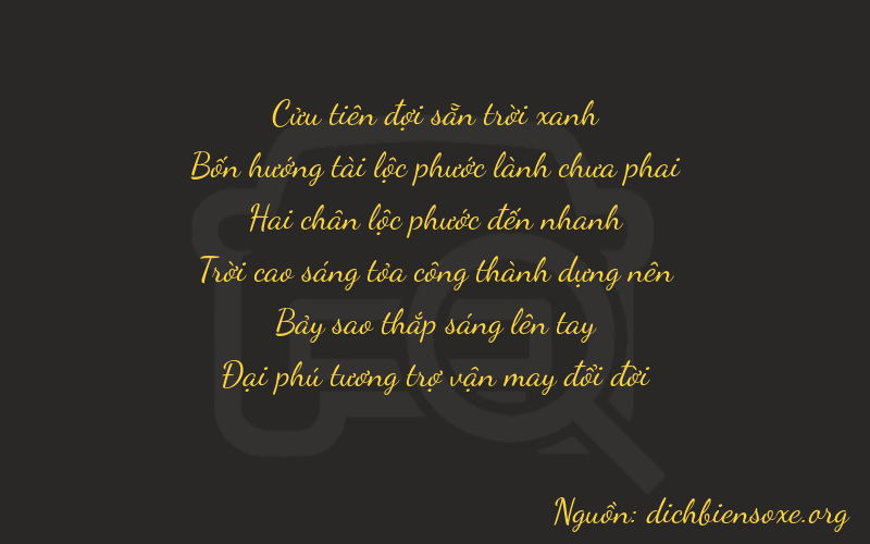 Thơ dịch biển số xe 94276