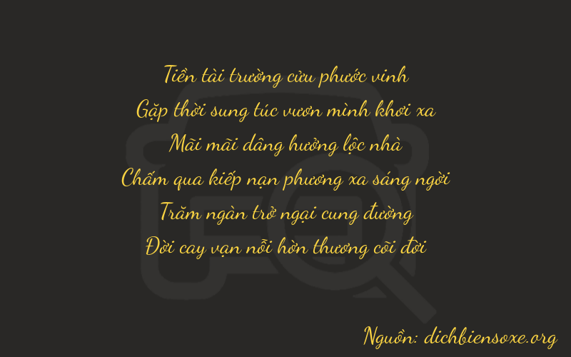 Thơ dịch biển số xe 94277