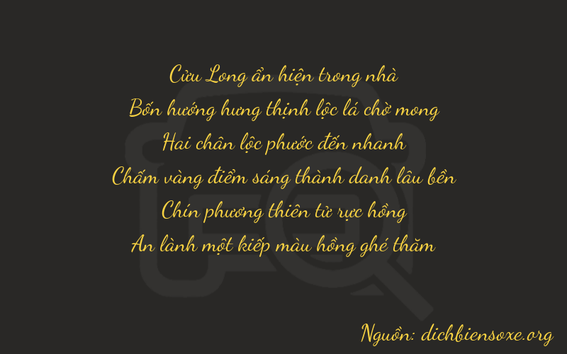 Thơ dịch biển số xe 94291