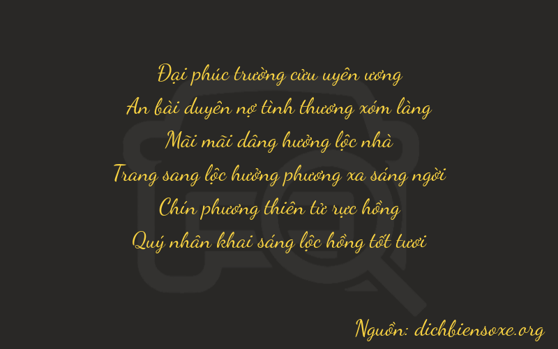 Thơ dịch biển số xe 94296