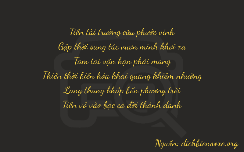 Thơ dịch biển số xe 94340
