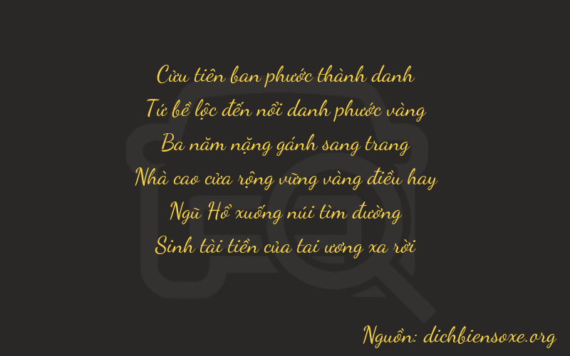 Thơ dịch biển số xe 94355