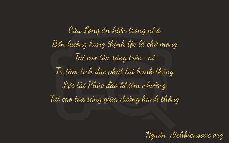 Thơ dịch biển số xe 94363