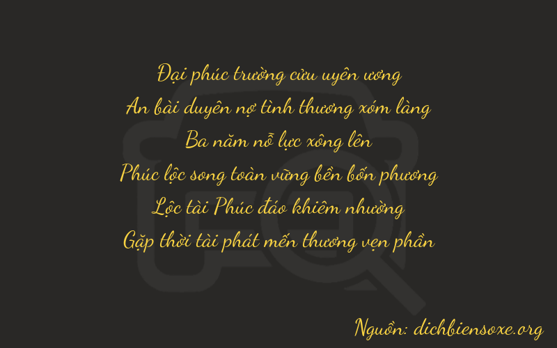 Thơ dịch biển số xe 94368
